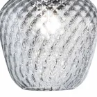 Three-Light Linear Bar Chandelier in Venetian Glass Made in Italy - Elisia Viadurini