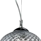 Three-Light Linear Bar Chandelier in Venetian Glass Made in Italy - Elisia Viadurini