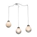 Three-Light Small Chandelier in Hand-Blown Glass Made in Italy - Iride