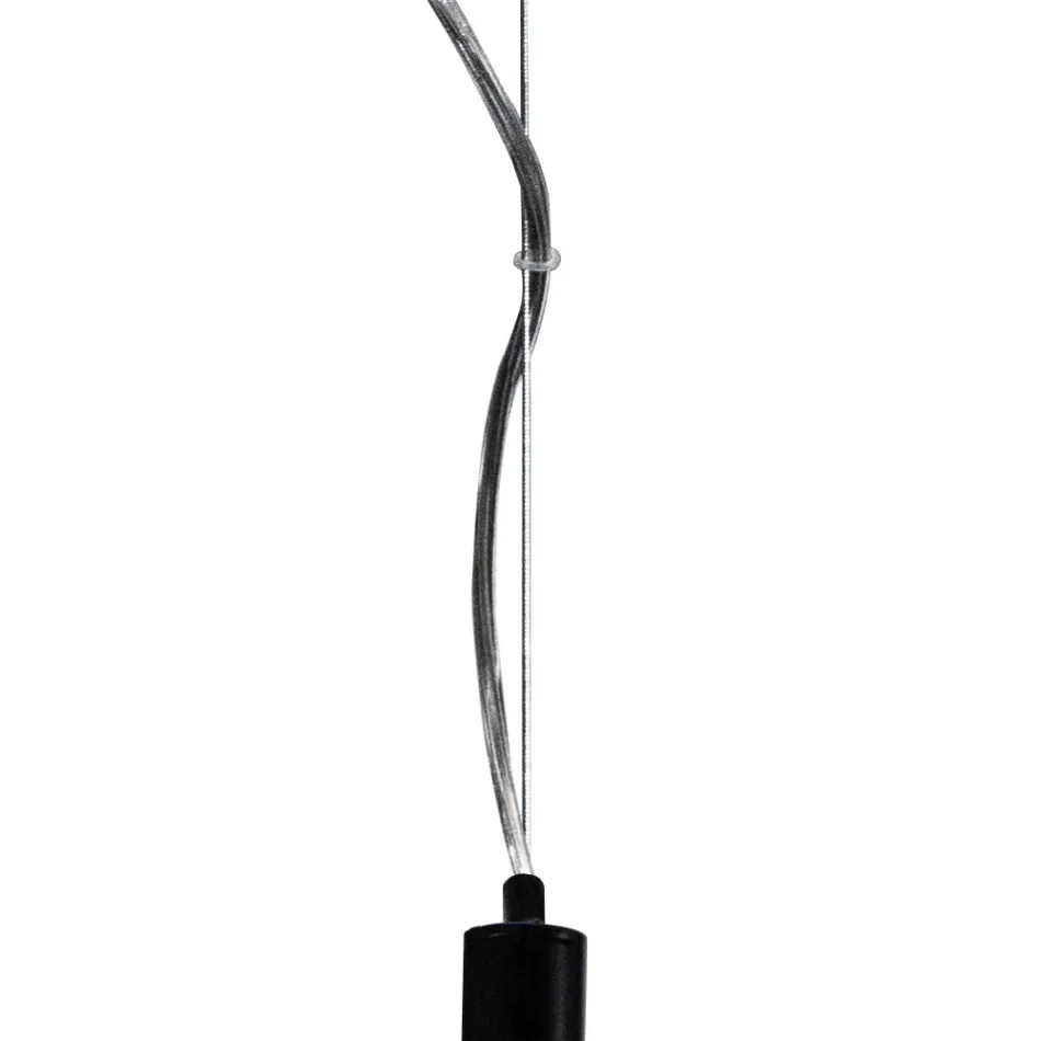 Lumira - Three-Light Vertical Chandelier in Cased Glass Made in Italy Viadurini