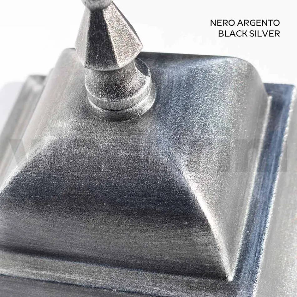 Outdoor lantern in Aluminium and Sandblasted Glass Made in Italy - Alchemist Viadurini