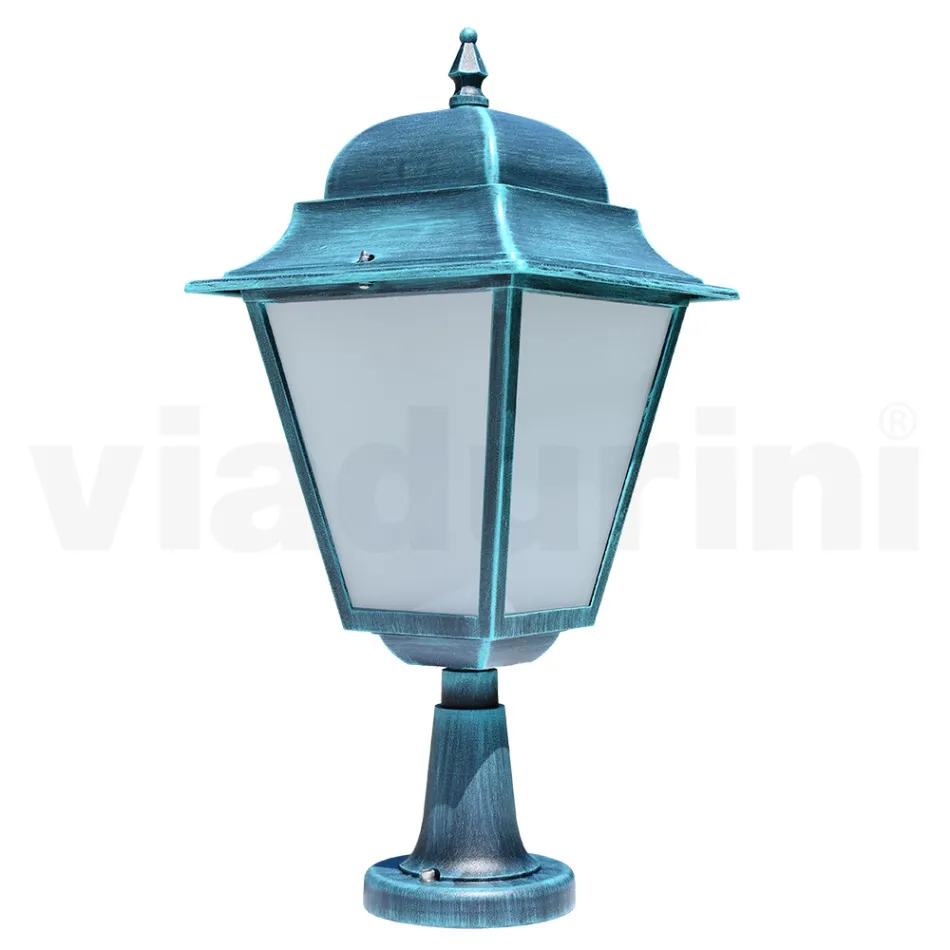 Outdoor lantern in Aluminium and Sandblasted Glass Made in Italy - Alchemist Viadurini