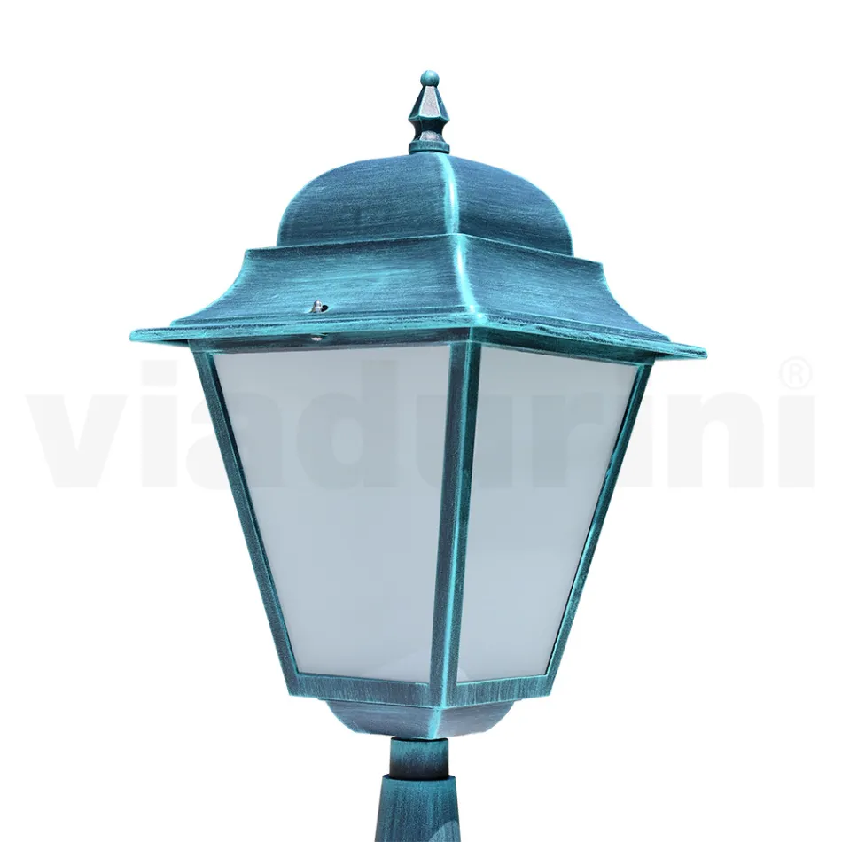 Outdoor lantern in Aluminium and Sandblasted Glass Made in Italy - Alchemist Viadurini