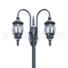 Lamppost 3 Lights Vintage Style in Anthracite Aluminium Made in Italy - Empire Viadurini