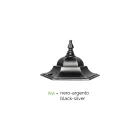 Lamppost 2 Lights in Aluminium and Glass Made in Italy Vintage - Janira Viadurini