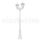 Vintage 2-Light Lamp in White Aluminium Made in Italy - Terella Viadurini