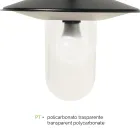 Lamppost 3 Lights Vintage Style in Grey Aluminium Made in Italy - Belen Viadurini