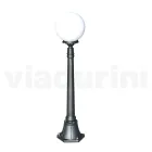 110 cm high street lamp in Acrylic and Anthracite Aluminium Made in Italy - Trovaantracite Viadurini