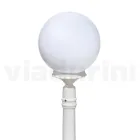 110 cm tall street lamp in white acrylic and aluminium made in Italy - Trovabianco Viadurini
