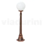 110 cm tall street lamp in black acrylic and aluminium made in Italy - Trovanero Viadurini