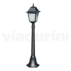 116 cm tall street lamp in Anthracite Glass and Aluminium Made in Italy - Scintilla Viadurini