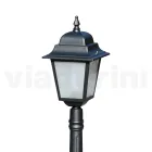 116 cm tall street lamp in Anthracite Glass and Aluminium Made in Italy - Scintilla Viadurini