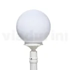 145 cm tall street lamp in white acrylic and aluminium made in Italy - Trovabianco Viadurini