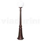 145 cm tall street lamp in black acrylic and aluminium made in Italy - Trovanero Viadurini