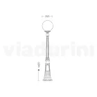 145 cm tall street lamp in black acrylic and aluminium made in Italy - Trovanero Viadurini