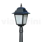 152 cm tall street lamp in Anthracite Glass and Aluminium Made in Italy - Scintilla Viadurini