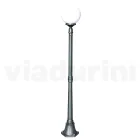 172 cm tall street lamp in Acrylic and Anthracite Aluminium Made in Italy - Trovaantracite Viadurini