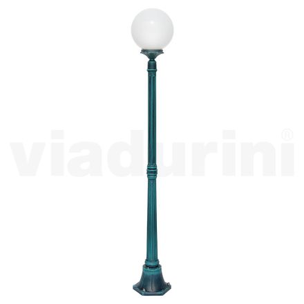 172 cm tall street lamp in black acrylic and aluminium made in Italy - Trovanero Viadurini