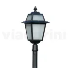 178 cm high garden lamp in Anthracite Aluminium and Sandblasted Glass - Elric Viadurini