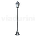 178 cm tall street lamp in Anthracite Glass and Aluminium Made in Italy - Scintilla