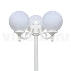 200 cm tall street lamp in white acrylic and aluminium made in Italy - Trovabianco Viadurini