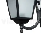 208 cm tall garden lamp in Anthracite Aluminium and Sandblasted Glass - Elric Viadurini
