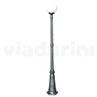 208 cm tall street lamp in Acrylic and Anthracite Aluminium Made in Italy - Trovaantracite Viadurini