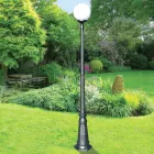 208 cm tall street lamp in Acrylic and Anthracite Aluminium Made in Italy - Trovaantracite Viadurini