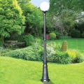 208 cm tall street lamp in Acrylic and Anthracite Aluminium Made in Italy - Trovaantracite