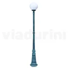 208 cm tall street lamp in black acrylic and aluminium made in Italy - Trovanero Viadurini