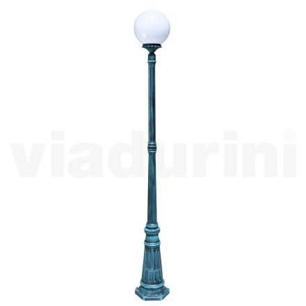 208 cm tall street lamp in black acrylic and aluminium made in Italy - Trovanero Viadurini