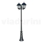 208 cm tall street lamp in Anthracite Glass and Aluminium Made in Italy - Scintilla Viadurini