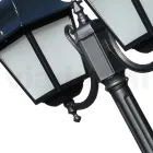 208 cm tall street lamp in Anthracite Glass and Aluminium Made in Italy - Scintilla Viadurini