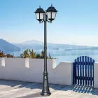 208 cm tall street lamp in Anthracite Glass and Aluminium Made in Italy - Scintilla Viadurini