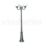 212 cm tall street lamp in Acrylic and Anthracite Aluminium Made in Italy - Trovaantracite Viadurini