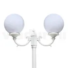 212 cm tall street lamp in white acrylic and aluminium made in Italy - Trovabianco Viadurini