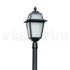 214 cm tall garden lamp in Anthracite Aluminium and Sandblasted Glass - Elric Viadurini