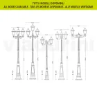 214 cm tall street lamp in Anthracite Glass and Aluminium Made in Italy - Scintilla Viadurini