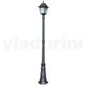 214 cm tall street lamp in Anthracite Glass and Aluminium Made in Italy - Scintilla