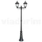 219 cm tall street lamp in Anthracite Glass and Aluminium Made in Italy - Scintilla Viadurini