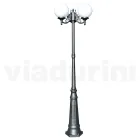 230 cm high street lamp in Acrylic and Anthracite Aluminium Made in Italy - Trovaantracite Viadurini