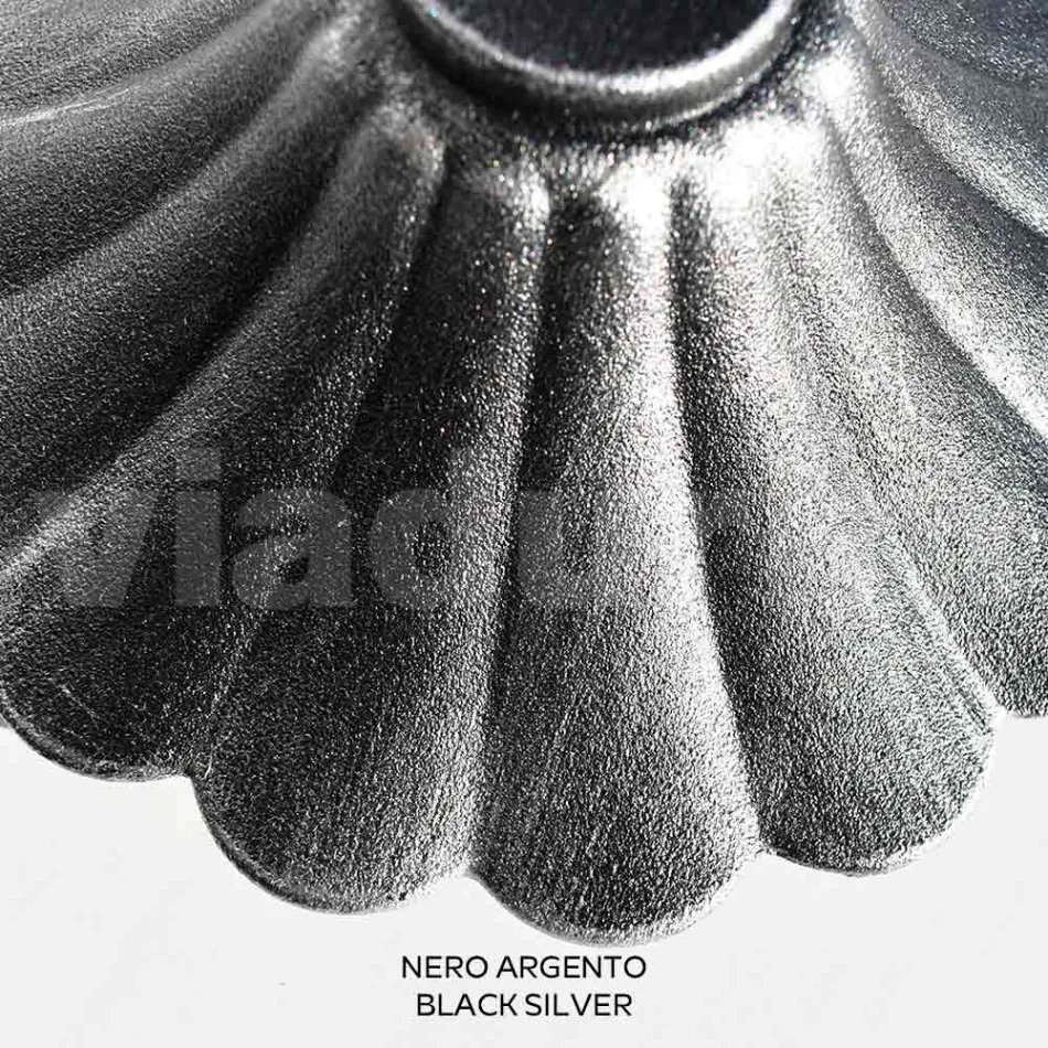 230 cm high street lamp in black acrylic and aluminium Made in Italy - Trovanero Viadurini