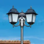 238 cm tall street lamp in Anthracite Glass and Aluminium Made in Italy - Scintilla Viadurini