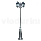 238 cm high street lamp in Anthracite Glass and Aluminium Made in Italy - Scintilla Viadurini
