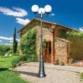 242 cm tall street lamp in Acrylic and Anthracite Aluminium Made in Italy - Trovaantracite