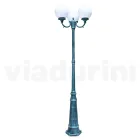 242 cm tall street lamp in black acrylic and aluminium made in Italy - Trovanero Viadurini