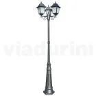 249 cm tall street lamp in Anthracite Glass and Aluminium Made in Italy - Scintilla Viadurini