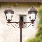 264 cm high street lamp for the garden in glass and die-cast aluminium - Alchemist Viadurini