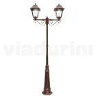 264 cm high street lamp for the garden in glass and die-cast aluminium - Alchemist Viadurini