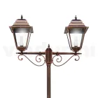 264 cm high street lamp for the garden in glass and die-cast aluminium - Alchemist Viadurini